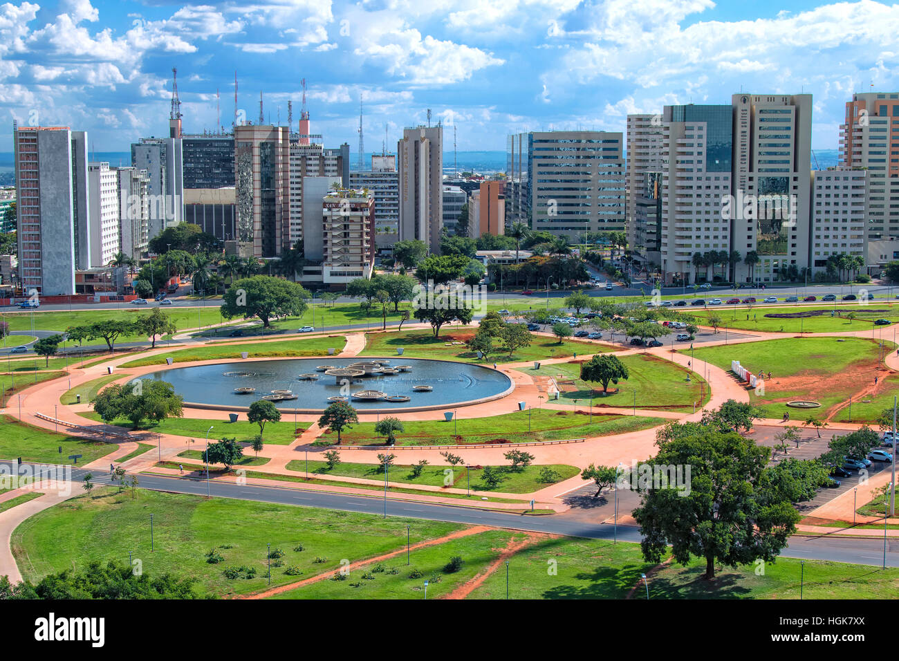 Vista aérea de Brasília representando a atuação da Guardian Segurança na capital federal